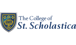The College of St. Scholastic Logo